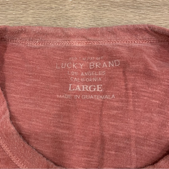 Lucky Brand - coral tee with button detail - Picture 4 of 4